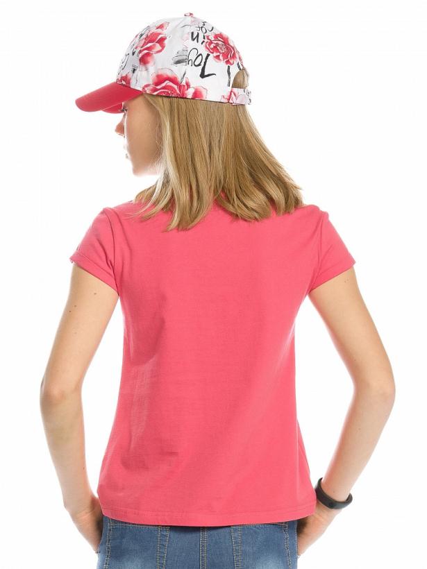 Футболка для девочек "Всегда есть причина улыбнуться" 6 лет, красный арт.GFT4157/1