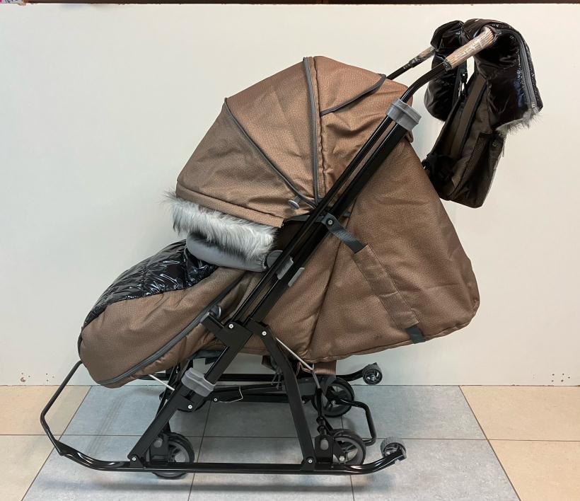 Санки-коляска NOVA бронза