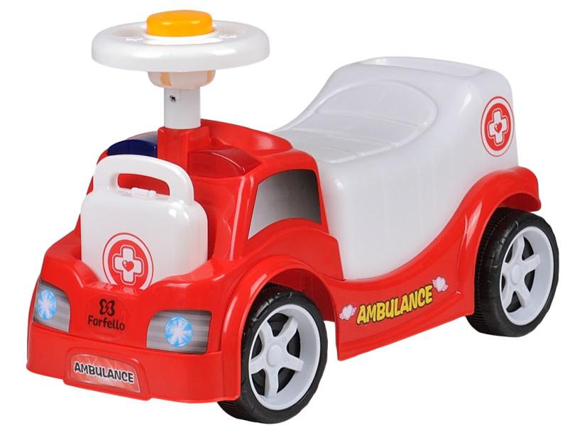 Машинка-каталка Farfello красный/белый арт.EW-12