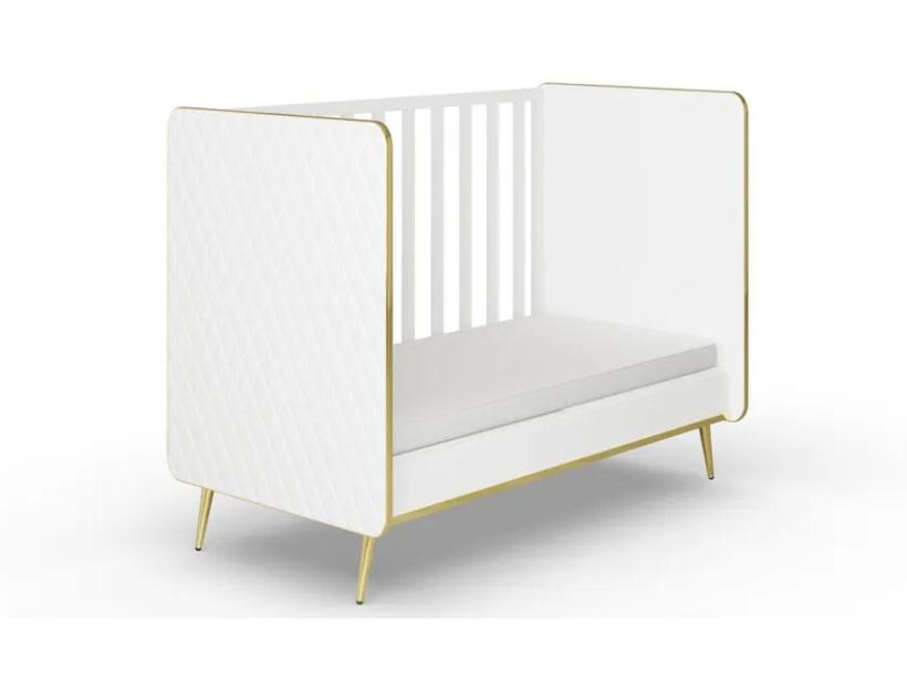 Кровать Элиза Премиум белая кожа