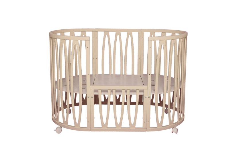 Кровать Мелони 7 в 1 с маятником, цвет слоновая кость