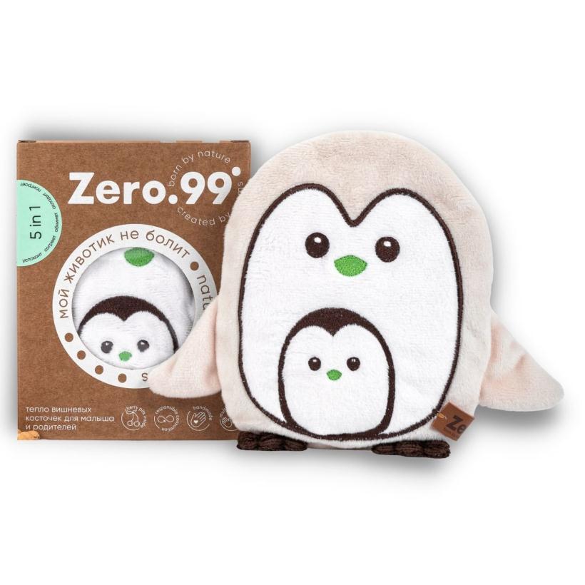 Игрушка-грелка ZerO-99 Пингвин с поясом, с вишневыми косточками