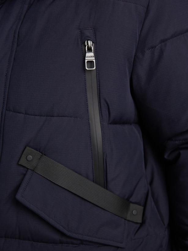 Куртка зимняя для мальчика Nota Bene темно-синий, с натуральной опушкой