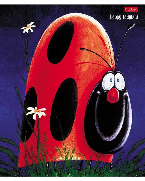 Тетрадь А5 18л Hatber Яркие герои, клетка, на скобе, обложка мелованный картон