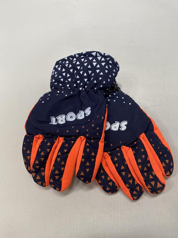 Перчатки 2-4 года Sport непромокаемые темно-синий/оранжевый арт.932