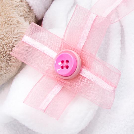 Мягкая игрушка Зайка Ми 32 см в платье с сумочкой StM-308