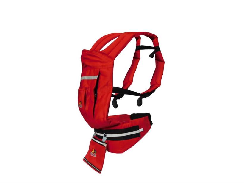 Кенгуру БэбиКомфорт красный от 6 мес. вес до 18 кг, 3 положения, со светоотражающей полосой