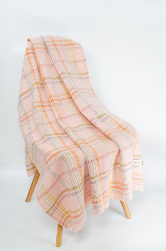 Плед Бэби 100*150 см розовый из шерсти мериноса арт.D.13.24.ПБ