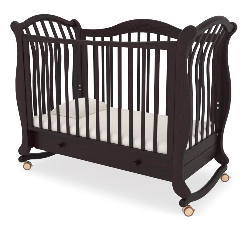 Кровать Гандылян Габриэлла Люкс колесо, ящик (махагон)