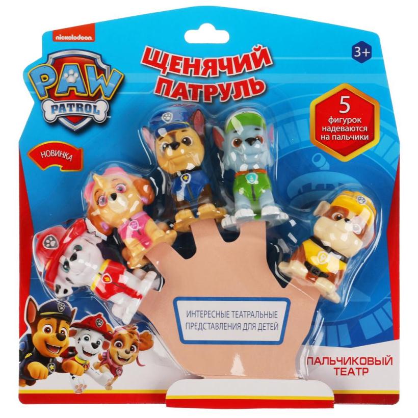 Пальчиковый театр Капитошка Щенячий патруль, 5 штук арт.LXFWA-19