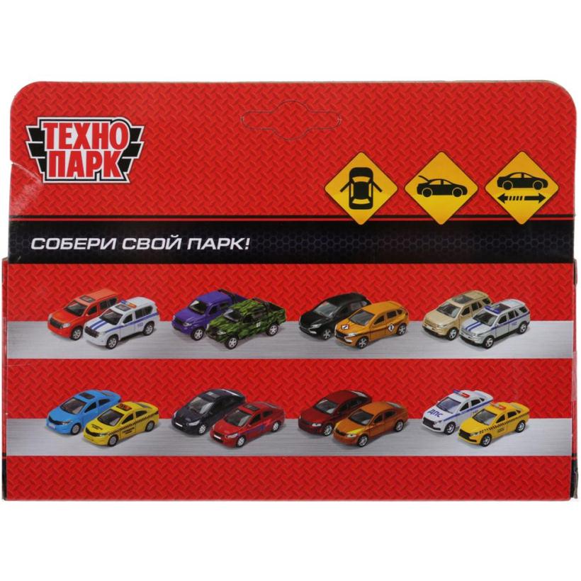 Инерционная металлическая модель - Полиция LADA-21099 Спутник 12 см, белая арт.21099-12POL-WH