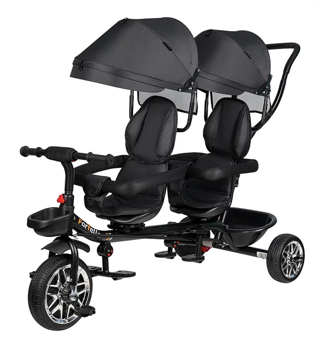 Велосипед для двойни Farfello Farfello PL-01 Черный black