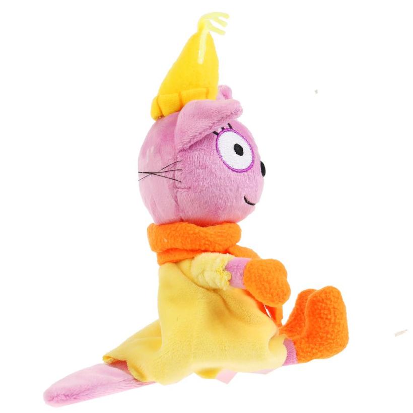 Мягкая игрушка Три Кота Лапочка в зимней одежд, 13см, муз. чип,