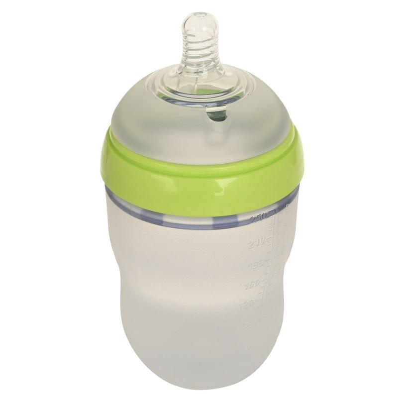 Бутылочка для кормления силиконовая 250 мл Зеленый PITUSO