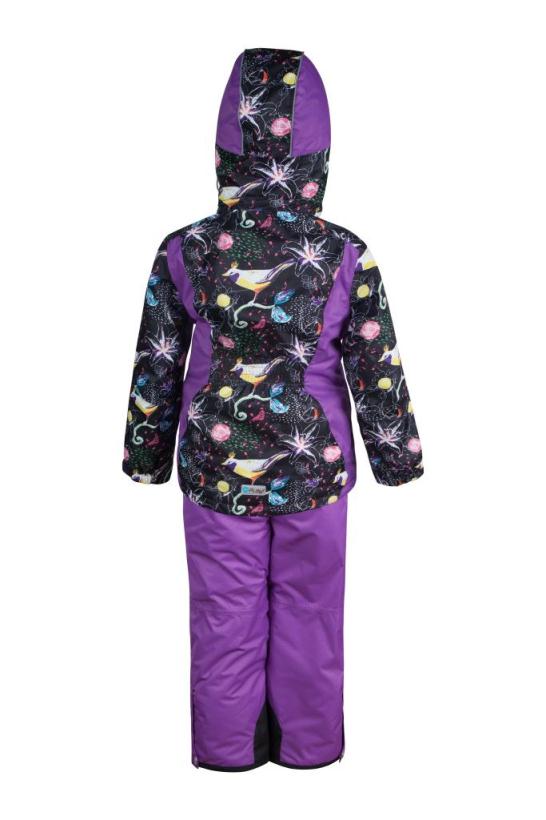 1su630 Костюм для девочки, цвет фиолетовый-черный