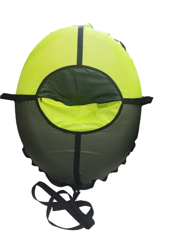 Тюбинг Fani Sani PROFFI Simple oval 112*85 см темно-зелёный/лимонный арт.84018