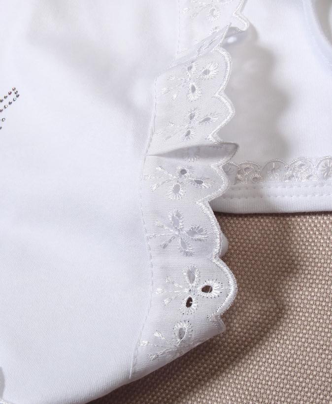 Набор для крещения № 150 белый р.56-68 см, 3 предмета