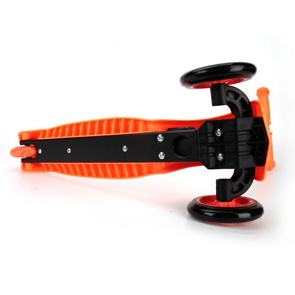 САМОКАТ NEXT 3-КОЛ. АЛЮМ., ПЕР. КОЛ. 120 ММ (2) ЗАД. КОЛ. 78 ММ (1) ДО 50КГ, ОРАНЖЕВЫЙ BT-HD-C2