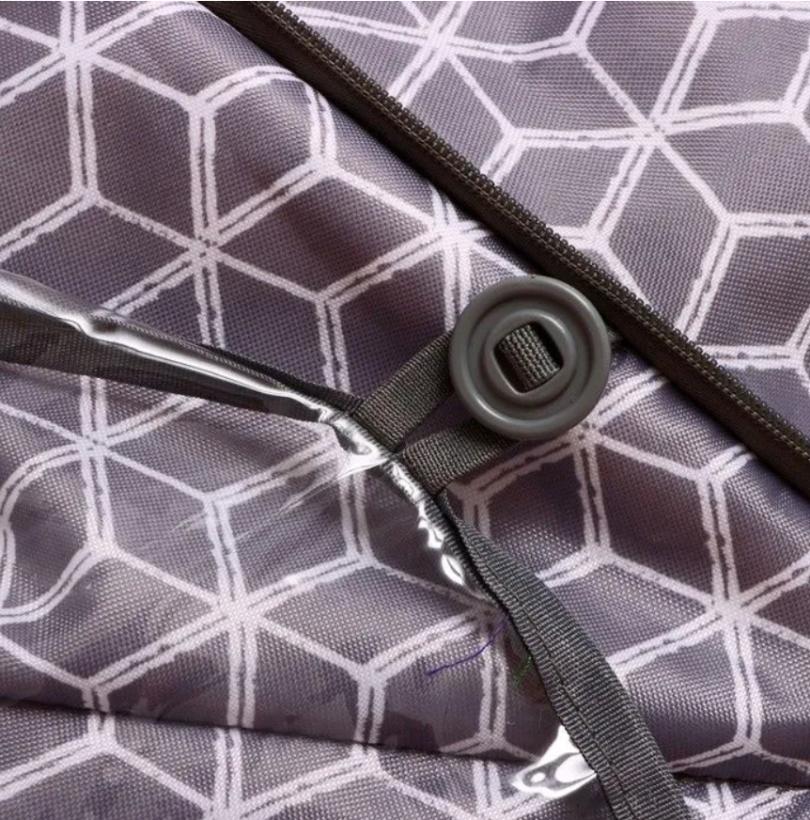 Санки-коляска Nika Наши детки серый с ромбиками НДТ3-1К/4