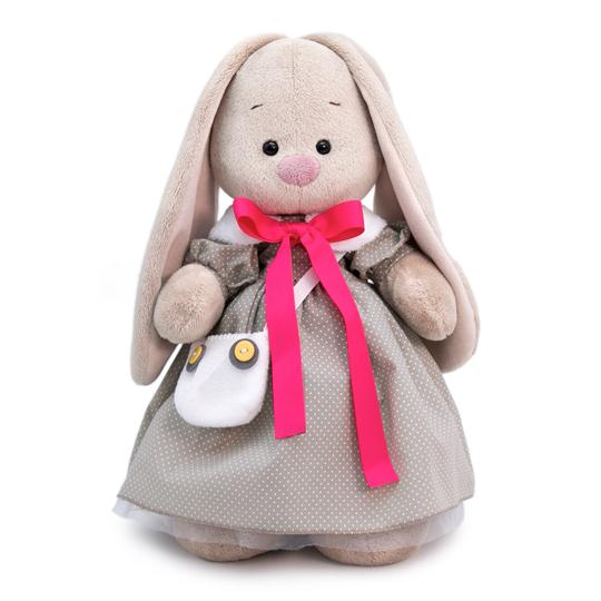 Мягкая игрушка Зайка Ми 25 см с сумкой-сова StS-343