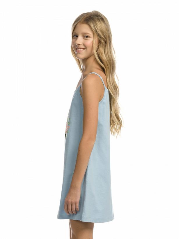 Сорочка для девочек Pelican 6 лет, голубой арт.WFDN4180U