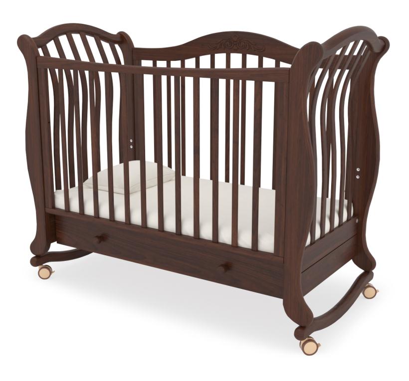 Кровать Гандылян Габриэлла Люкс колесо, ящик (орех)