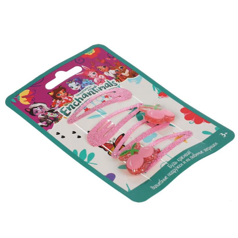 Набор заколок Милая леди Энчантималс 4 штуки с украшениями арт.HAIRCLIPS-D4-EN2