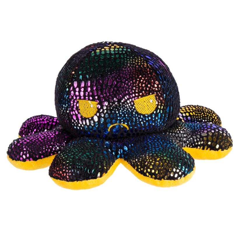 Мягкая игрушка-перевертыш FANCY Осьминожка желтый 10 см арт.OSMI0U