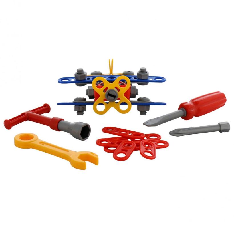 Конструктор Изобретатель - Самолет №1 57 элементов в пакете