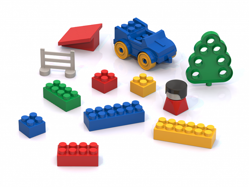 Конструктор Нордпласт Домик 72 детали арт.530