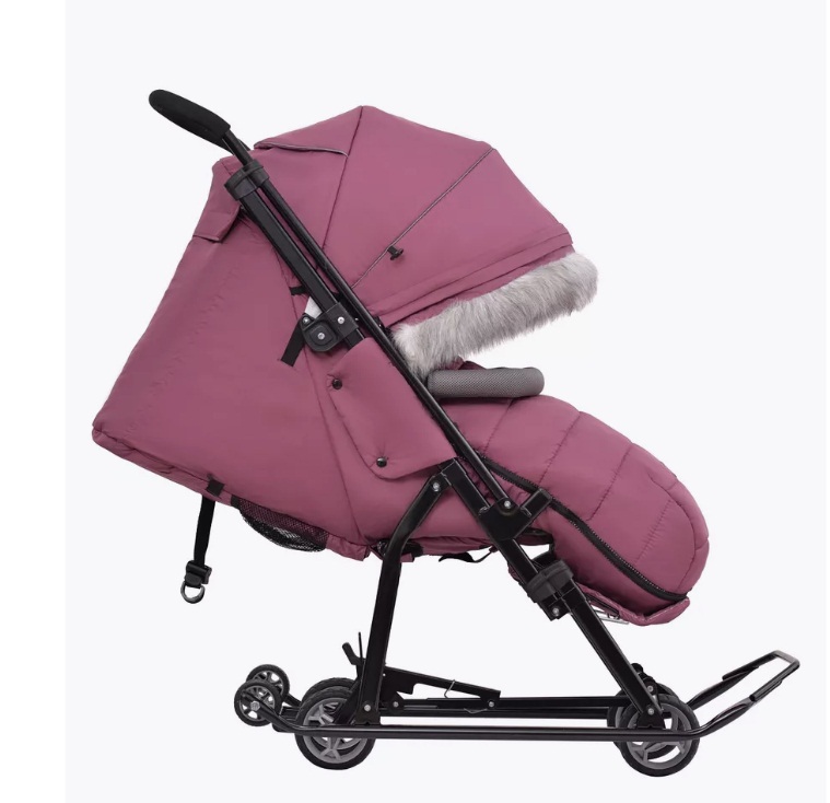 Санки-коляска Ника детям цвет ежевичный НД7-5SK/ЕЖ