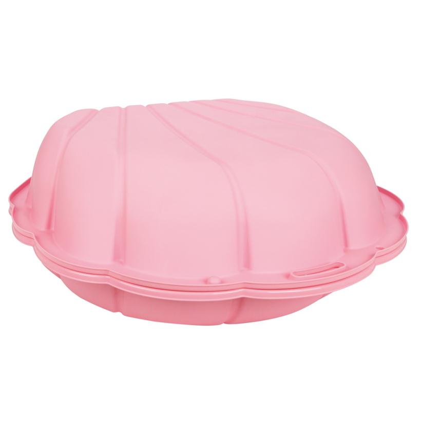 Песочница с крышкой PILSAN Abalone Ракушка розовый 90*84*35 см