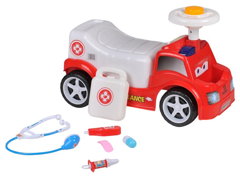 Машинка-каталка Farfello красный/белый арт.EW-12