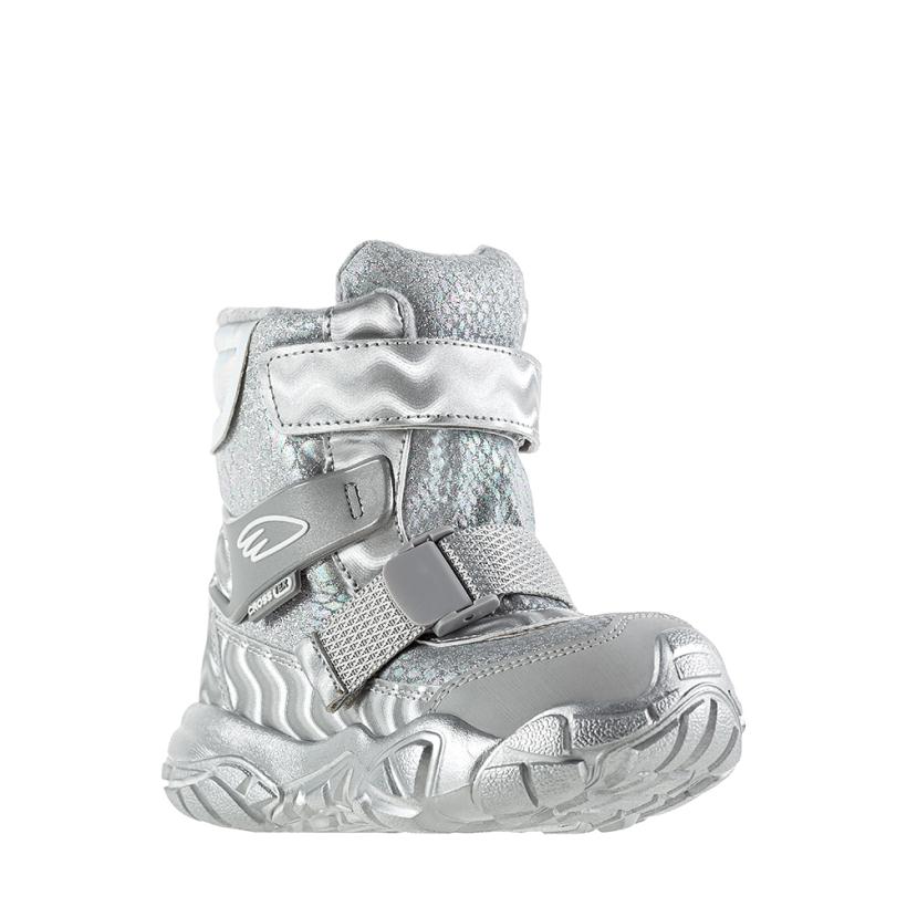 Сапоги для девочки KAKADU р.28-33 серебристый, мембрана арт.9308C