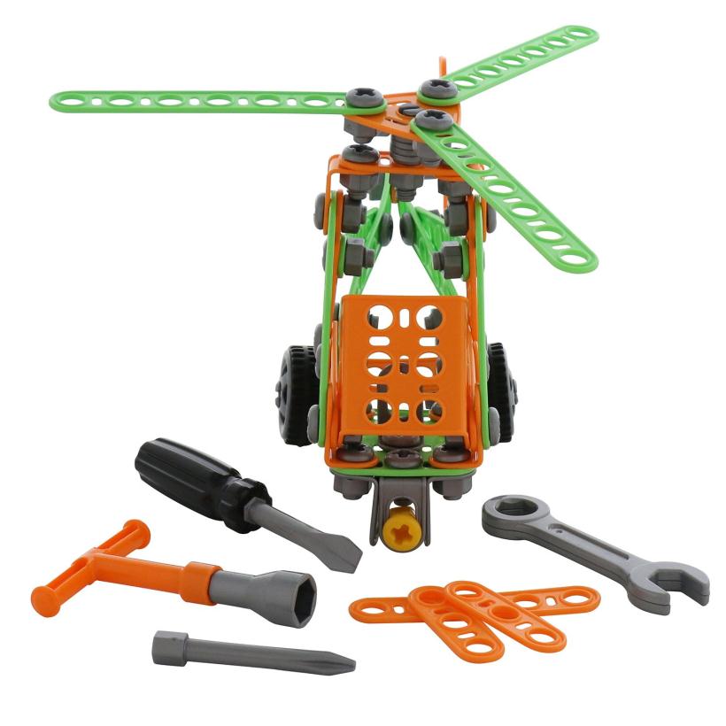 Конструктор Изобретатель - Вертолёт №1 130 элементов в пакете