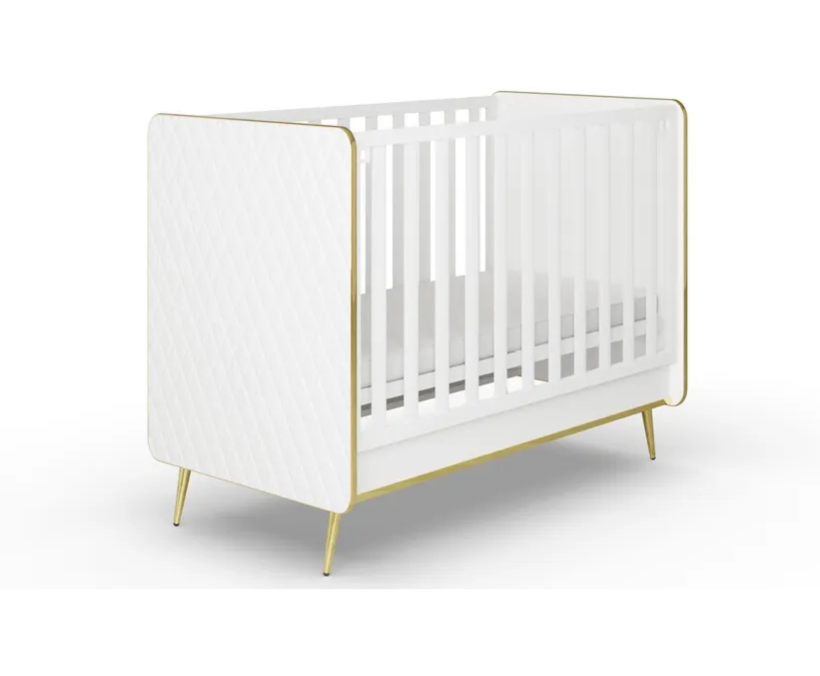 Кровать Элиза Премиум белая кожа