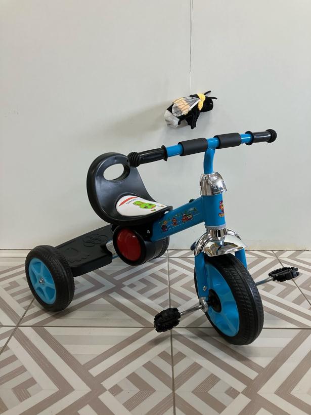 Велосипед детский трехколесный XAF-661 синий со светом, звуком