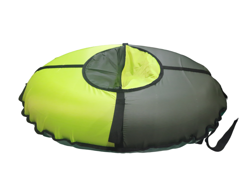 Тюбинг Fani Sani PROFFI Simple oval 112*85 см темно-зелёный/лимонный арт.84018