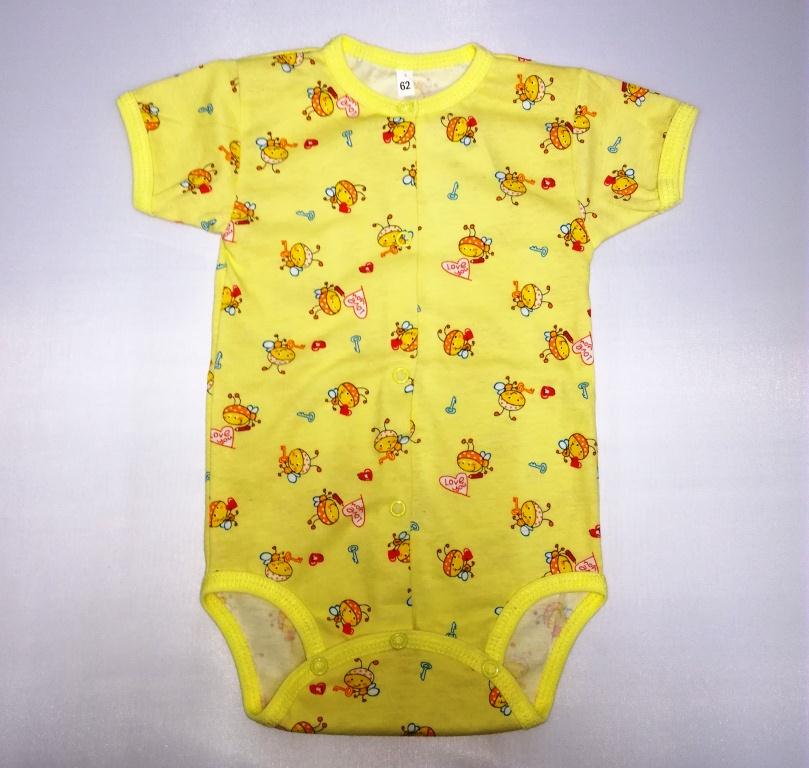 Боди кулирка с коротким рукавом кнопки Г01-22 р.50