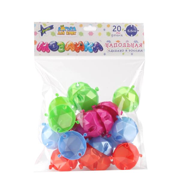 Мозаика напольная Нордпласт Бриллиант непрозрачная 20шт арт.788