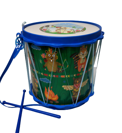 Тульский Барабан Походный принт звери (разный цвет окантовки) арт.С2-1А