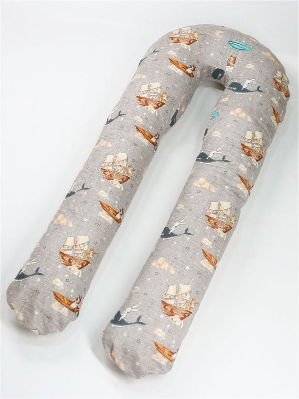 Подушка для беременных Большая подкова сказка, наполнитель шарики пенополистирола