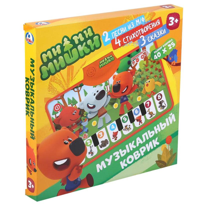 Музыкальный коврик-пианино Мимимишки на батарейках