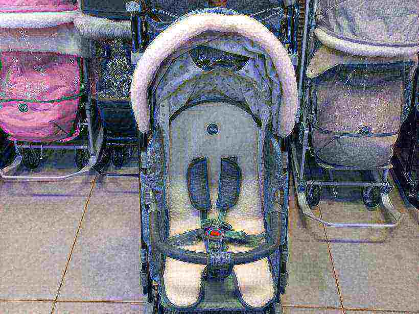 Санки коляска Ника детям НД7-8K синий джинс