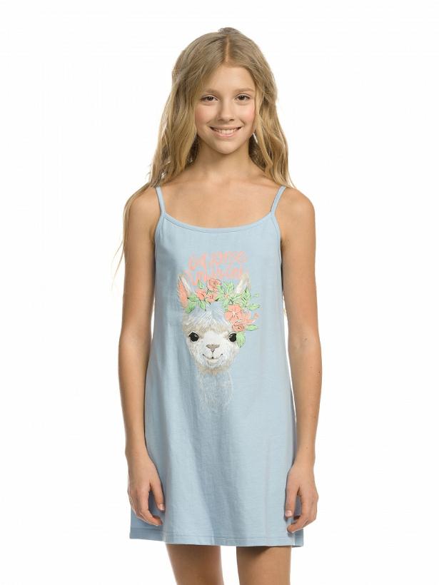 Сорочка для девочек Pelican 6 лет, голубой арт.WFDN4180U