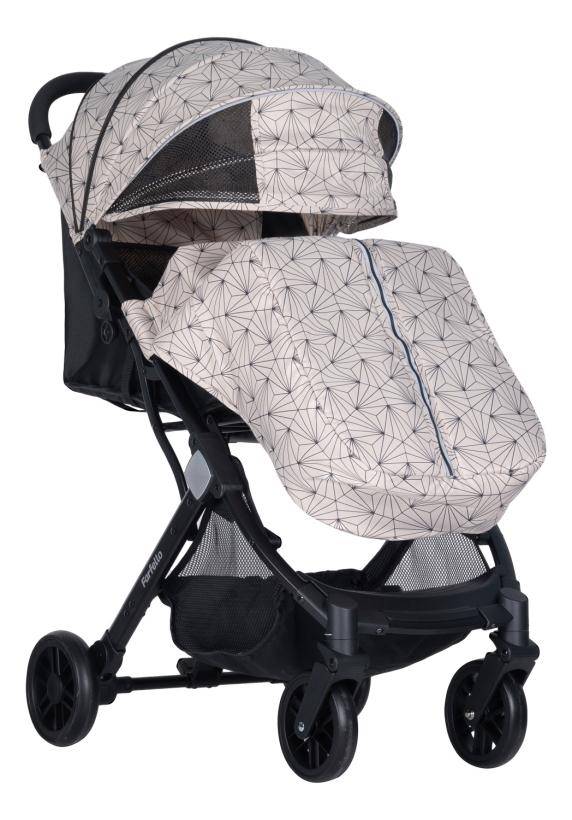 Коляска прогулочная Farfello Comfy Go Tracery beige ажурный бежевый