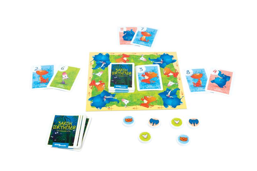 Steppuzzle 76535 Настольная игра Закон джунглей