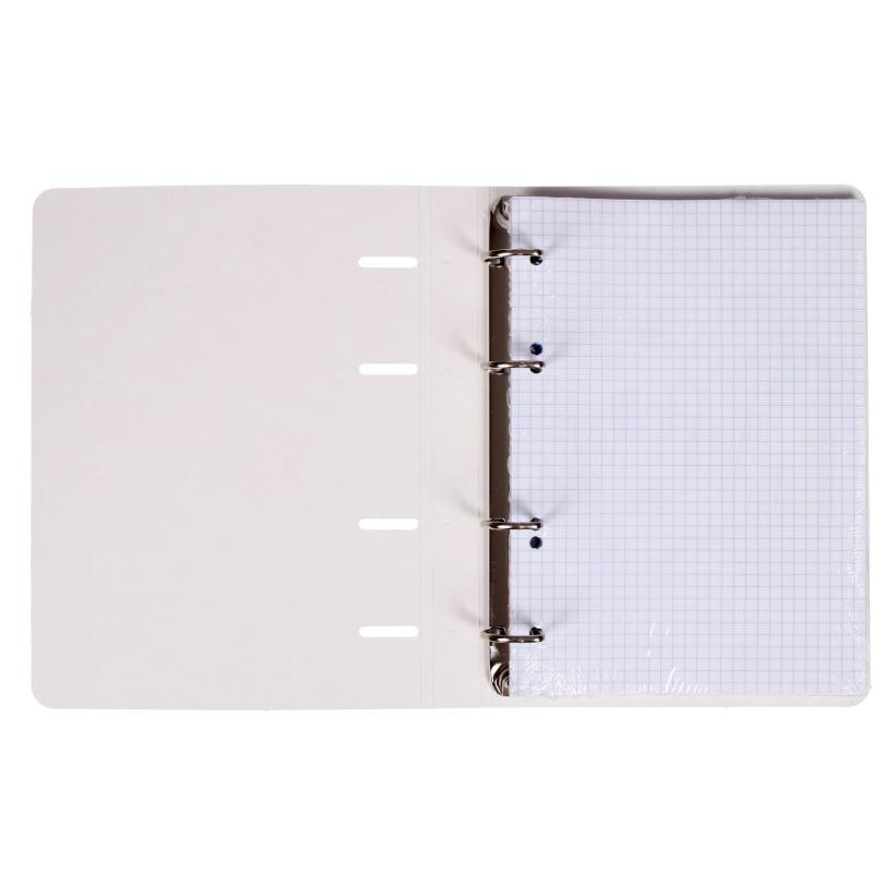 Тетрадь А5 80л Hatber Мир футбола, клетка, на 4-х кольцах