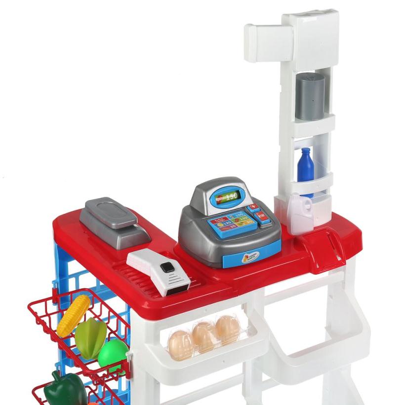 Супермаркет "Играем вместе" на батарейках, со светом и звуком, высота 82 см, с аксессуарами