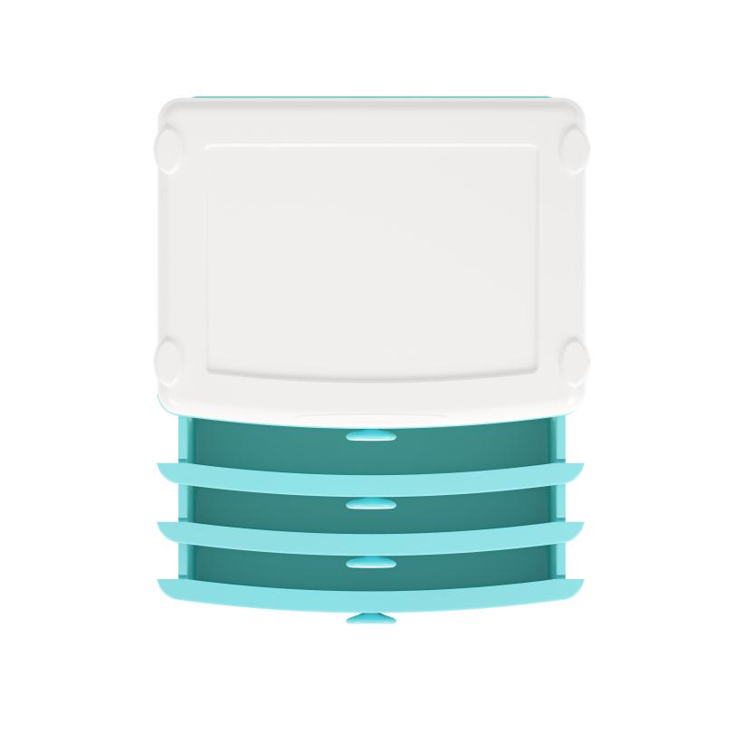 Комод пластиковый 4 секции Baby Shark's Big Show! широкий  арт.8492М